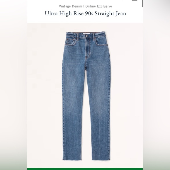 Abercrombie & Fitch Denim - NWOT 90s Straight High Rise Jean